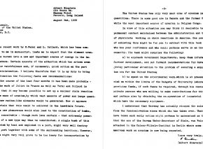 Letter from Einstein
