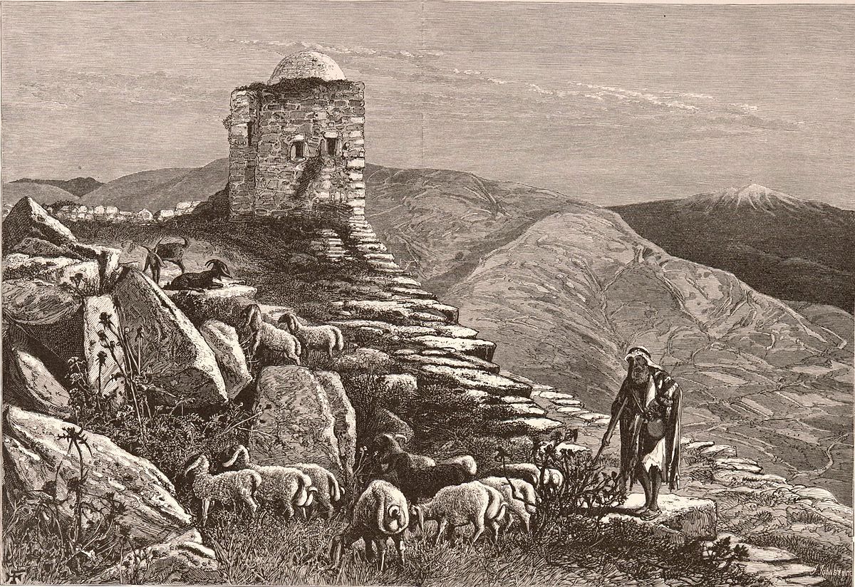 מידה כנגד מידה
Harry Fenn הריסות הר גריזים, סביב 1880