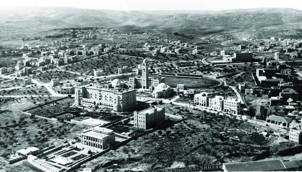ההפרדה הלאומית בין השכונות הייתה פחות חדה מאשר היום. טלביה במבט מלמעלה