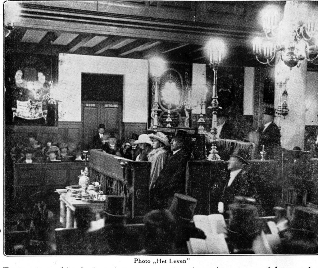 Queen Wilhelmina in the Great Synagogue, 1924