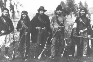 ההגנה היהודית הציונית התחילה בגליל. אנשי ארגון 'השומר' בתמונה מ-1907